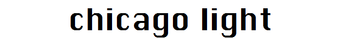 Chicago Light font